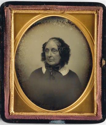 (AMERICAN PORTRAITS) Group of 41 sixth-plate daguerreotype portraits, including one attributed to Southworth & Hawes.